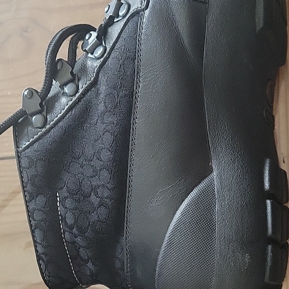 COACH leather lace up boot 8.5 - Picture 13 of 16